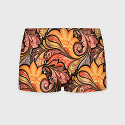 Трусы-боксеры мужские Multicolored branching floral patterns, цвет: 3D-принт