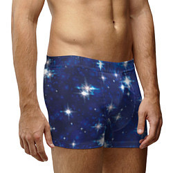 Трусы-боксеры мужские Сияющие и блестящие звезды в ночном небе, цвет: 3D-принт — фото 2