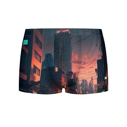 Трусы-боксеры мужские Киото на закате, цвет: 3D-принт