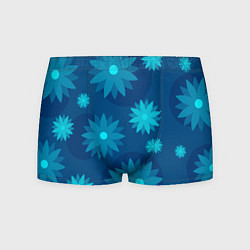 Мужские трусы Узор из синих цветов