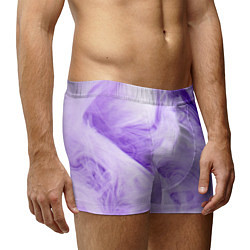 Трусы-боксеры мужские Абстрактный фиолетовый облачный дым, цвет: 3D-принт — фото 2