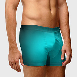 Трусы-боксеры мужские Неоновый синий градиент, цвет: 3D-принт — фото 2