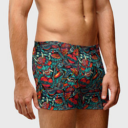 Трусы-боксеры мужские Ирезуми Японские маски, цвет: 3D-принт — фото 2