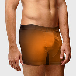 Трусы-боксеры мужские Кислотный оранжевый с градиентом, цвет: 3D-принт — фото 2