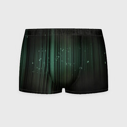 Трусы-боксеры мужские Музыкальный зеленый спектр, цвет: 3D-принт