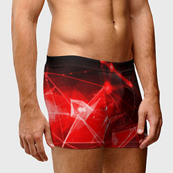 Трусы-боксеры мужские Абстрактные красные лучи, цвет: 3D-принт — фото 2