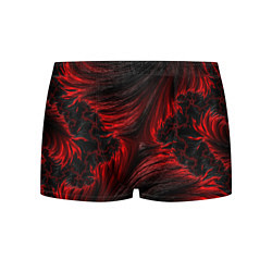 Трусы-боксеры мужские Red vortex pattern, цвет: 3D-принт