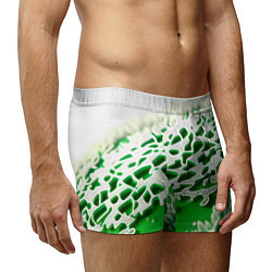 Трусы-боксеры мужские Узор зелени-арт, цвет: 3D-принт — фото 2
