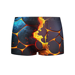 Трусы-боксеры мужские ВЫтекающая лава из плит, цвет: 3D-принт