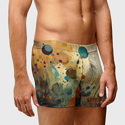 Трусы-боксеры мужские Абстрактная гранжевая композиция с пятнами: арт не, цвет: 3D-принт — фото 2