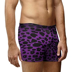 Трусы-боксеры мужские Фиолетовый леопард, цвет: 3D-принт — фото 2