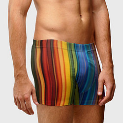 Трусы-боксеры мужские Разноцветные вертикальные полосы, цвет: 3D-принт — фото 2