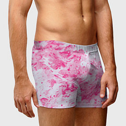 Трусы-боксеры мужские Художественный розовый, цвет: 3D-принт — фото 2
