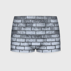 Трусы-боксеры мужские Grey wall, цвет: 3D-принт