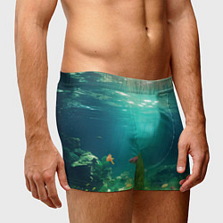 Трусы-боксеры мужские Подводный мир, цвет: 3D-принт — фото 2