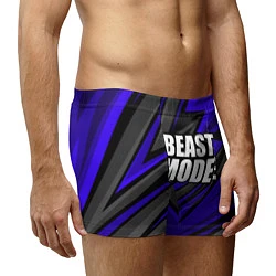 Трусы-боксеры мужские Beast mode - синяя униформа, цвет: 3D-принт — фото 2