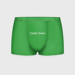 Трусы-боксеры мужские Classic Green, цвет: 3D-принт