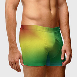 Трусы-боксеры мужские Радужный градиент, цвет: 3D-принт — фото 2