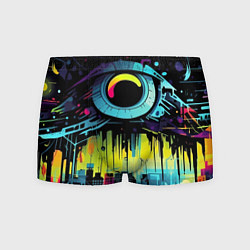 Трусы-боксеры мужские The eye of cyberpunk, цвет: 3D-принт