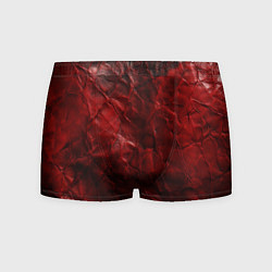 Трусы-боксеры мужские Текстура красная кожа, цвет: 3D-принт