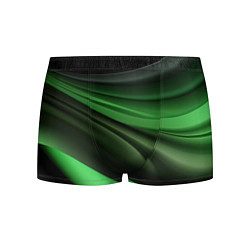 Трусы-боксеры мужские Темная зеленая текстура, цвет: 3D-принт