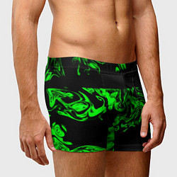 Трусы-боксеры мужские Зеленый светящийся дым, цвет: 3D-принт — фото 2