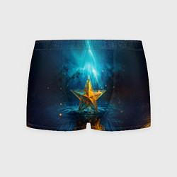 Мужские трусы Звезда на воде ночь