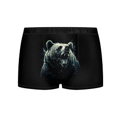 Трусы-боксеры мужские Медведь разъярённый, цвет: 3D-принт