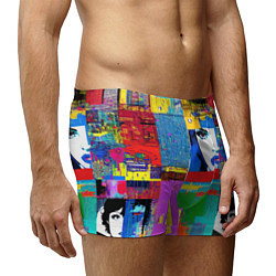 Трусы-боксеры мужские Лоскутное одеяло - поп-арт, цвет: 3D-принт — фото 2