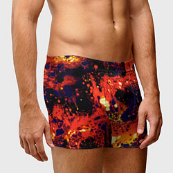 Трусы-боксеры мужские Огненная вулканическая лава, цвет: 3D-принт — фото 2