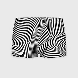 Трусы-боксеры мужские Цвета зебры оптическая иллюзия, цвет: 3D-принт