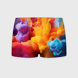Трусы-боксеры мужские Цветной дым, цвет: 3D-принт