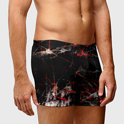 Трусы-боксеры мужские Красные узоры, цвет: 3D-принт — фото 2