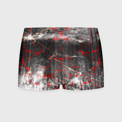 Трусы-боксеры мужские Красные узоры, цвет: 3D-принт