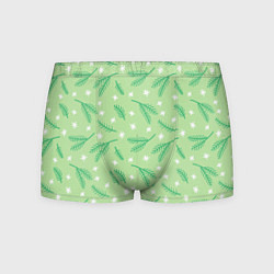 Мужские трусы Узор с новогодней еловой ветвью