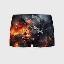 Трусы-боксеры мужские Взрыв камней и плит, цвет: 3D-принт