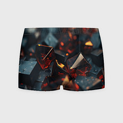 Мужские трусы Темные абстрактные кубы