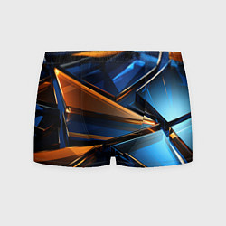 Трусы-боксеры мужские Синии стеклянные осколки, цвет: 3D-принт