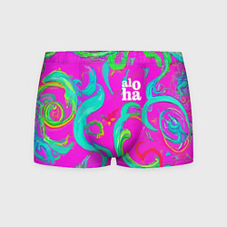 Трусы-боксеры мужские Abstract floral pattern - aloha, цвет: 3D-принт