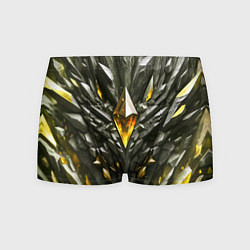 Трусы-боксеры мужские Камень и золотой кристалл, цвет: 3D-принт