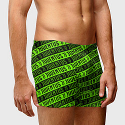 Трусы-боксеры мужские Juventus green pattern sport, цвет: 3D-принт — фото 2