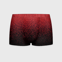 Трусы-боксеры мужские Градиент мозаика красно-чёрный, цвет: 3D-принт