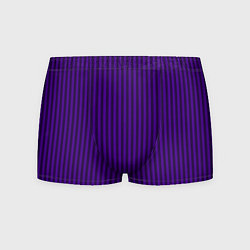 Трусы-боксеры мужские Яркий фиолетовый в полоску, цвет: 3D-принт