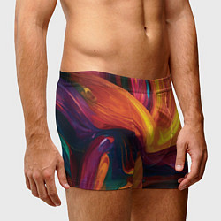 Трусы-боксеры мужские Цветная абстракция colorful, цвет: 3D-принт — фото 2