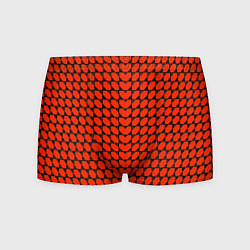 Трусы-боксеры мужские Красные лепестки шестиугольники, цвет: 3D-принт