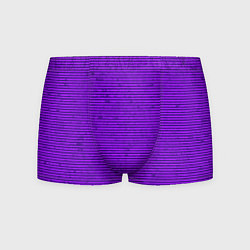 Трусы-боксеры мужские Сочный фиолетовый в полоску, цвет: 3D-принт