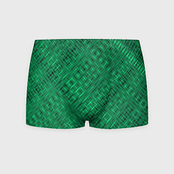 Трусы-боксеры мужские Насыщенный зелёный текстурированный, цвет: 3D-принт