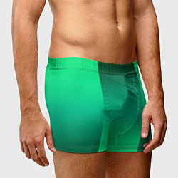 Трусы-боксеры мужские Яркий зеленый градиентный комбинированный фон, цвет: 3D-принт — фото 2