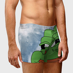 Трусы-боксеры мужские Хитрый лягушонок пепе, цвет: 3D-принт — фото 2