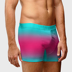 Трусы-боксеры мужские Градиент текстура неон, цвет: 3D-принт — фото 2